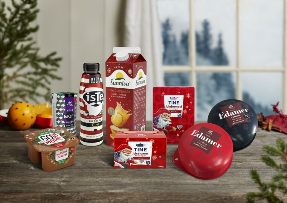 Tines julesortiment er i år utvidet med både jule-juice, jule-yoghurt og jule-iste.