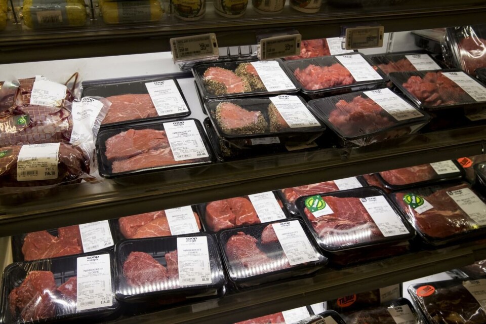 «Senterpartiet vil utrede og gjennomføre en klimatoll på import av kjøtt og meierivarer», heter det i et forslag fra programkomiteen i partiet. Foto: Terje Pedersen, NTB scanpix