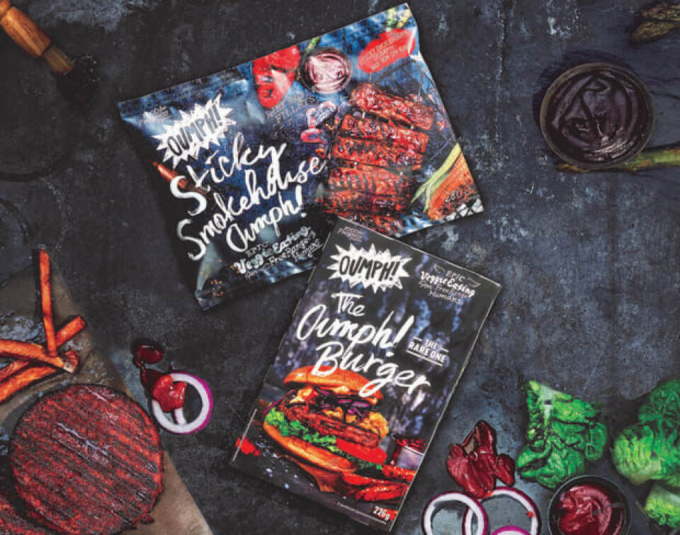 Oumph-burger: Laget av soyabønner