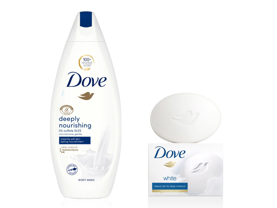 Dove fjerner plastemballasje på «Beauty Bar»