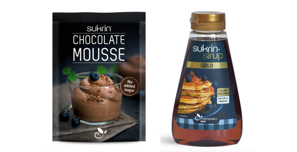Dessert og sirup uten sukker
