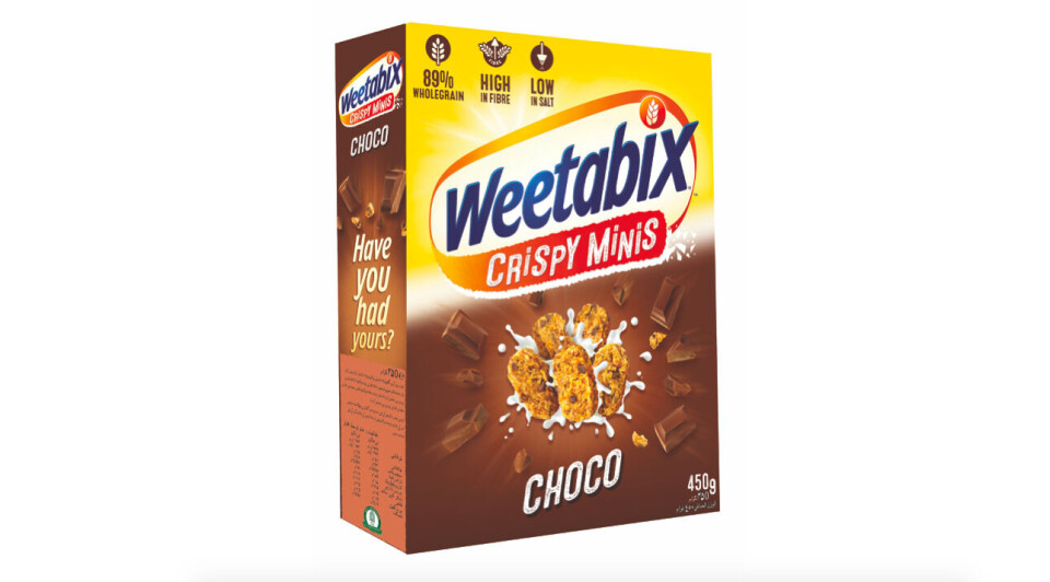 Weetabix med sjokoladebiter