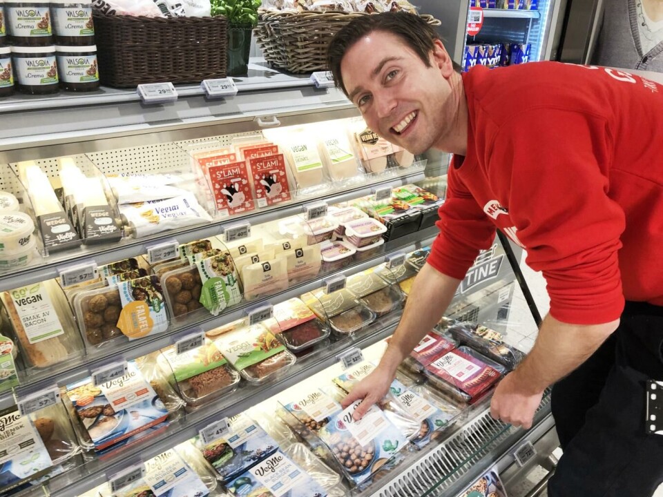 Krever mer: Jarle Storfjord i industridisken for veggie-varer.