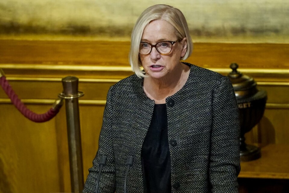 Marit Arnstad (Sp) sier at partiets programkomité ønsker å utrede en mulig klimaavgift på importert kjøtt. Foto: Håkon Mosvold Larsen, NTB