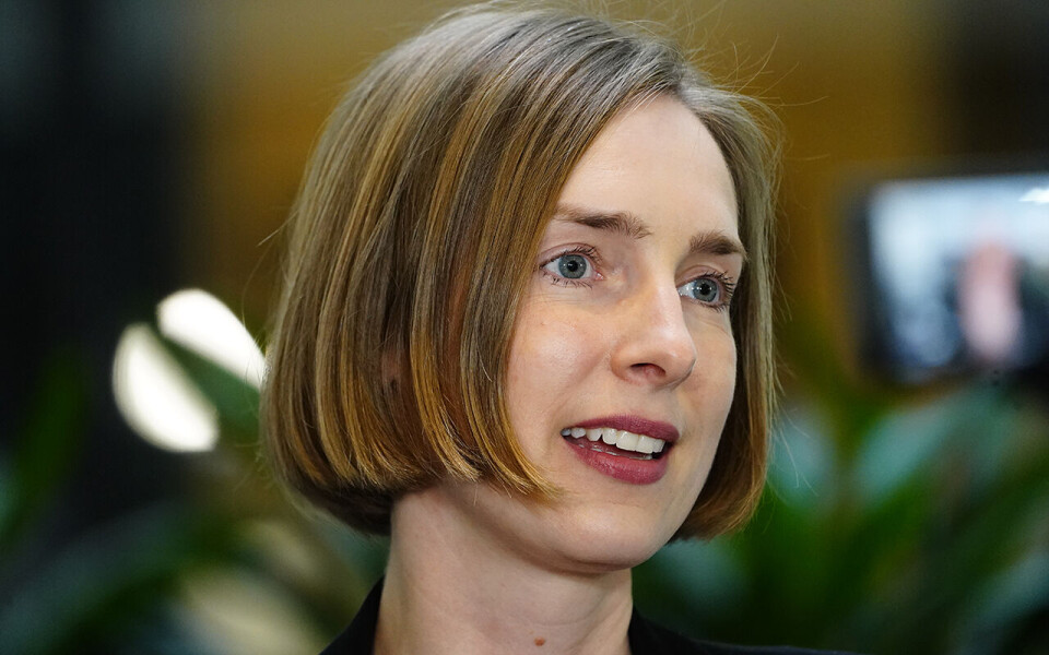 Næringsminister Iselin Nybø sier innovasjon og ny teknologi er løsningen på de store utfordringene. 44 bedrifter søker om midler til Grønn plattform.