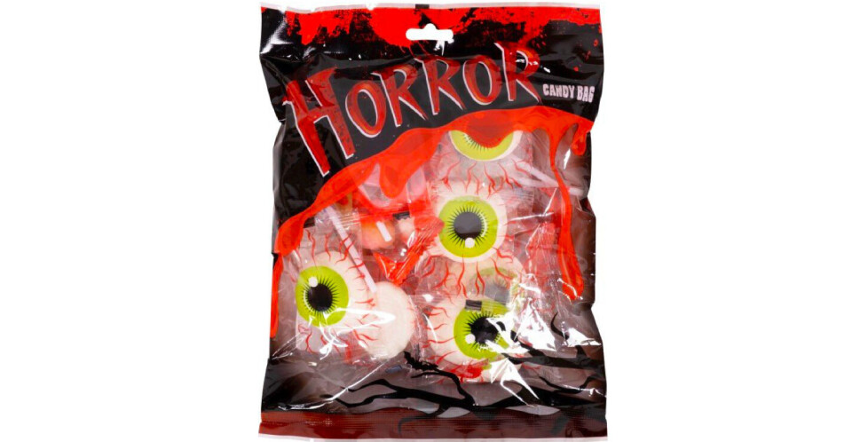 Nille AS kaller tilbake «Horror Candy Bag» som inneholder kjærligheter på pinne. Pinnen kan løsne fra godteriet. Foto: Produsenten, NTB