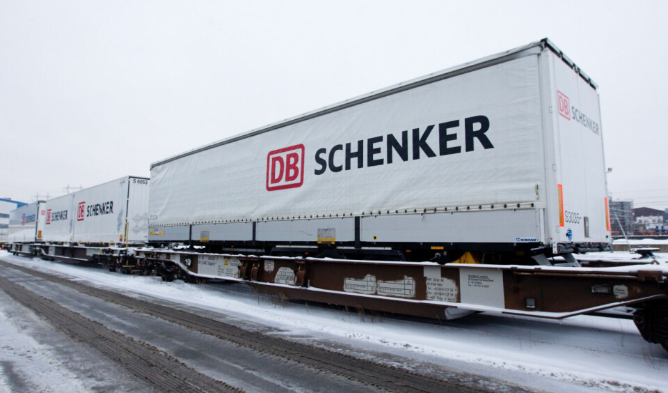 Transportkonsernet Schenker er blant dem som hadde blitt rammet av en streik i transportbransjen. Foto: Morten Holm, NTB