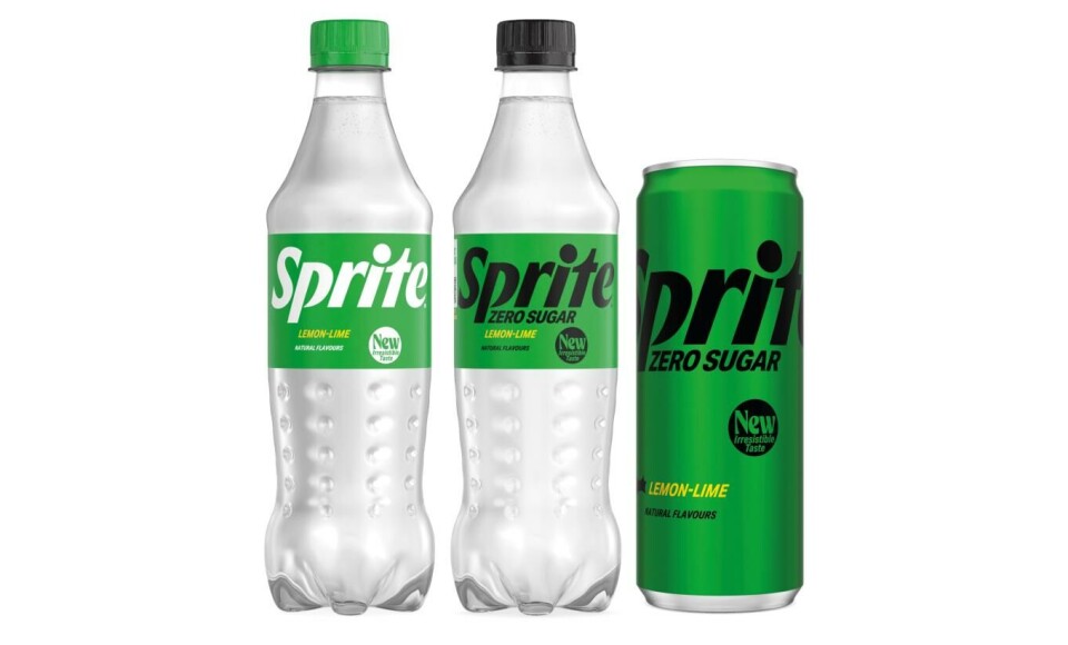 Sprite kommer med forbedret smak på sukkerfri og sukkerholdig variant – og mindre sukker i sistnevnte. Endringene følges opp med nytt design.