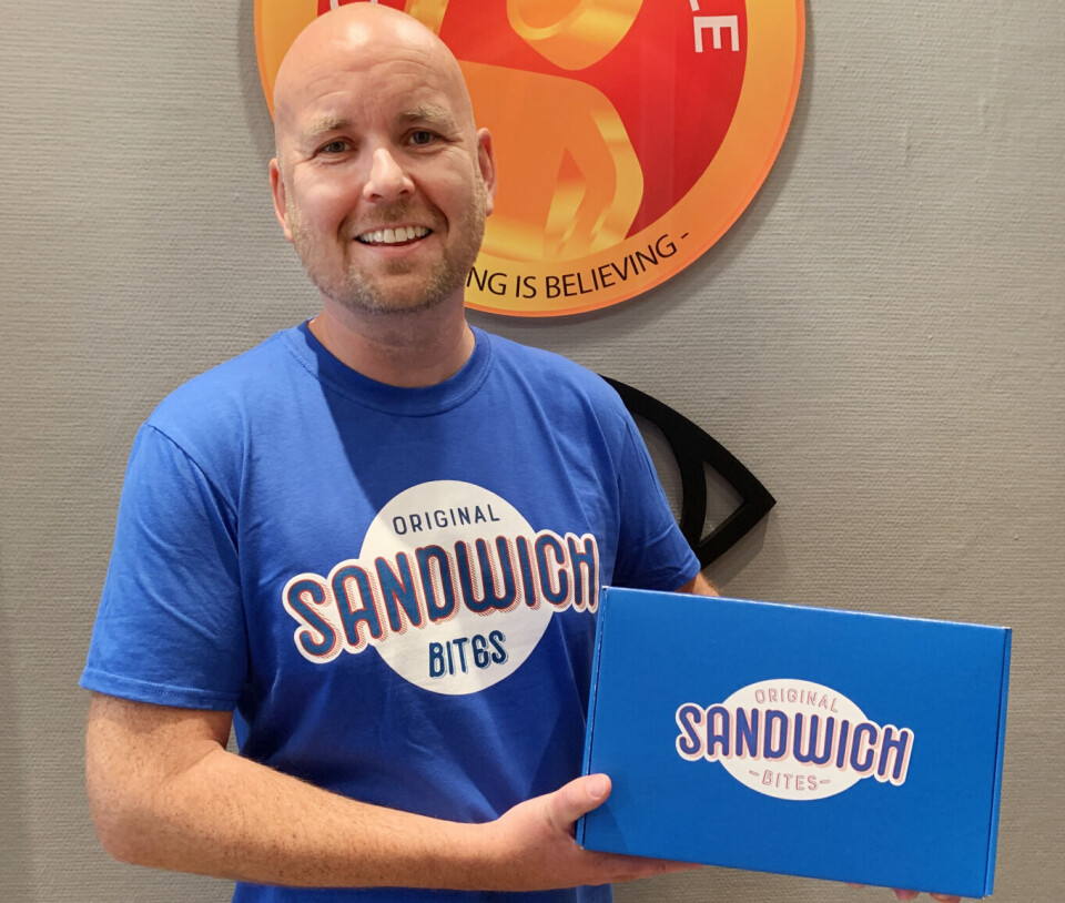 Tommy Wikmark fra en av lanseringene til Candy People i 2019, Sandwich bites.