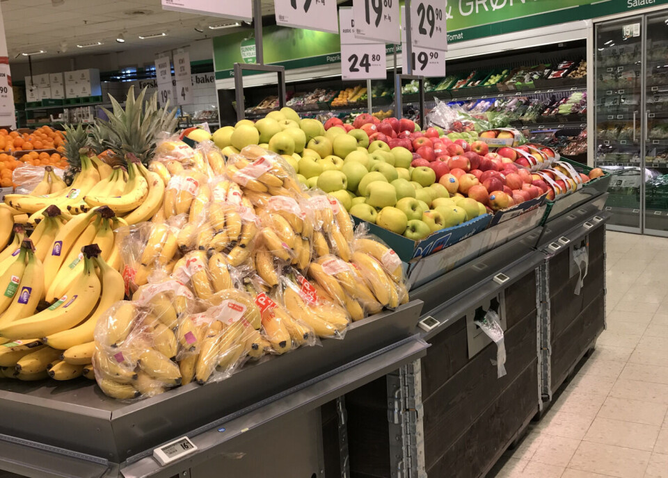 Delikat: Frukt og grøntavdelingen er romslig og delikat eksponert.