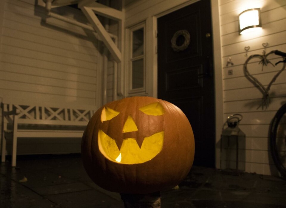 Nå er det snart Halloween. Da stiger salget av gresskar. Foto: Erik Johansen, NTB