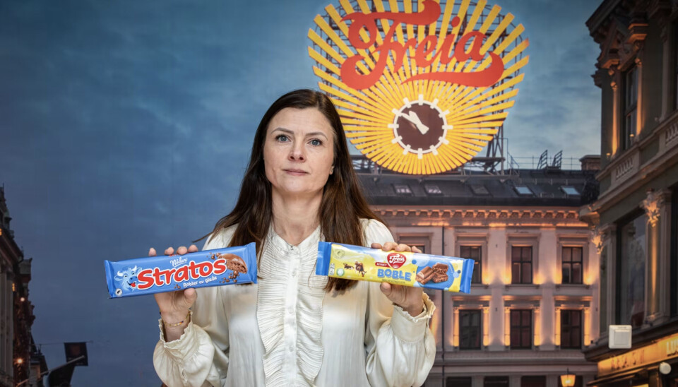 Markedsdirektør i Freia, Sølvi Grana Slotte synes ikke Freia Boble Melkesjokolade og Orklas Stratos er til forveksling like. Markedsdirektør i Freia, Sølvi Grana Slotte synes ikke Freia Boble Melkesjokolade og Orklas Stratos er til forveksling like.