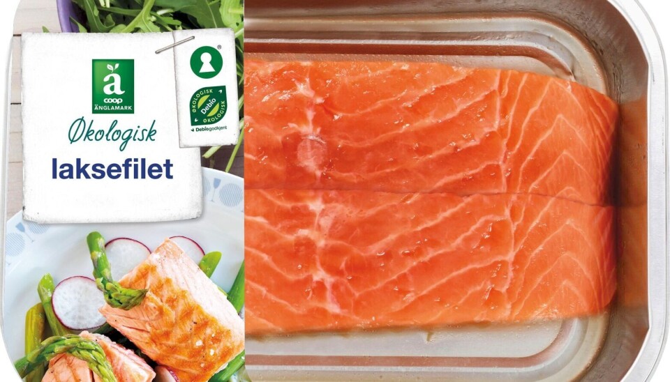 Skålene med fersk øko-laks ble tatt ut av Coop-sortimentet for to år siden.