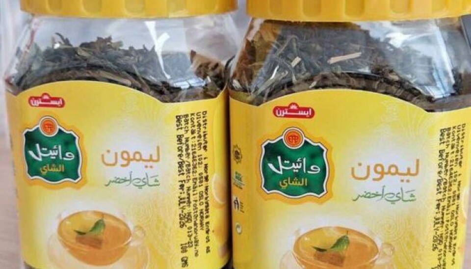 Norbygata Engros AS trekker Vital grønn te sitron produsert i Pakistan med ingredienser fra Kina. Årsaken er funn av flere plantevernmiddelrester over grenseverdi. Norbygata Engros AS trekker Vital grønn te sitron produsert i Pakistan med ingredienser fra Kina. Årsaken er funn av flere plantevernmiddelrester over grenseverdi.