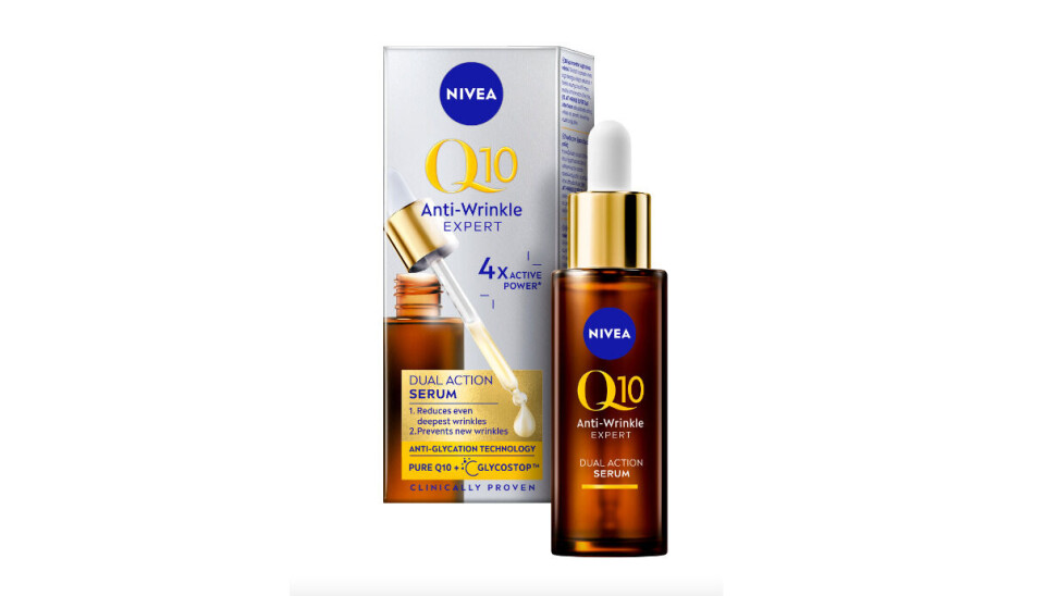 Nivea Q10 Anti-Wrinkle serum blir tilgjengelig hos Obs, Sparkjøp og netthandel fra uke 38. Nivea Q10 Anti-Wrinkle serum blir tilgjengelig hos Obs, Sparkjøp og netthandel fra uke 38.