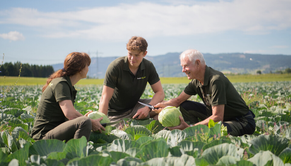 Fra venstre: Birgit Bonden Hørthe, sønnen Ole Amund Bonden Hørthe, og faren Per Bonden.