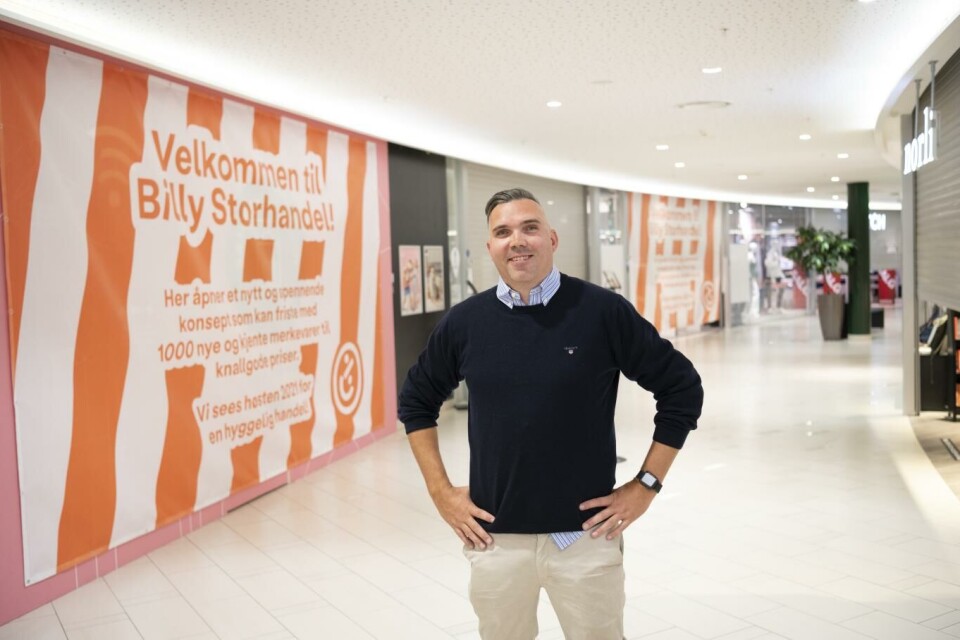 Kristian Fjeld har vært butikksjef i Kiwi i over 15 år, og blir butikksjef i den første Billy-butikken på Sartor Storsenter. Foto: Emil Breistein, Bergensavisen