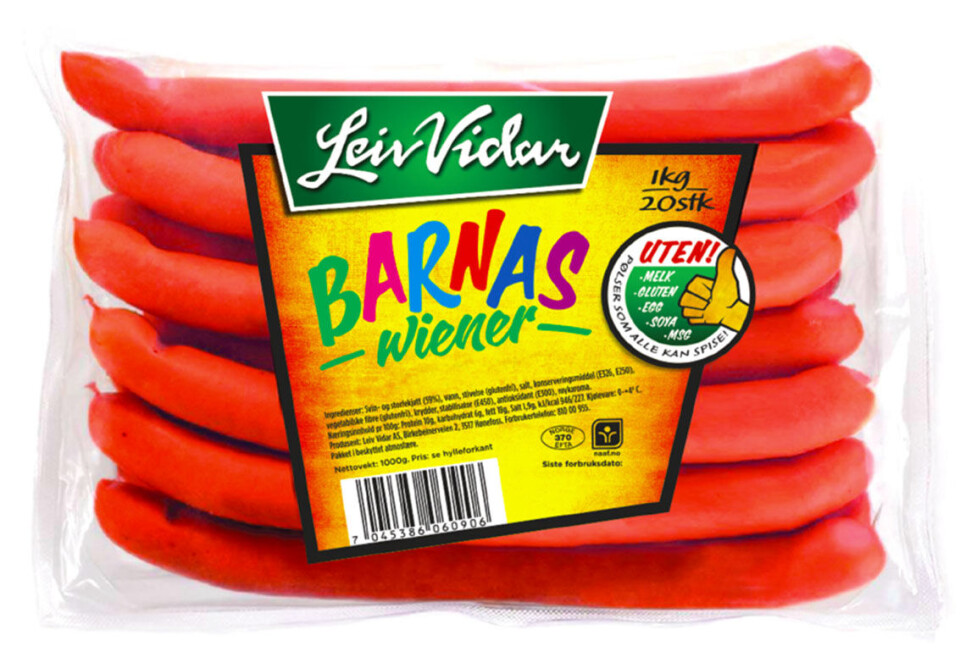 Rød wiener og Bæærtil hos Rema