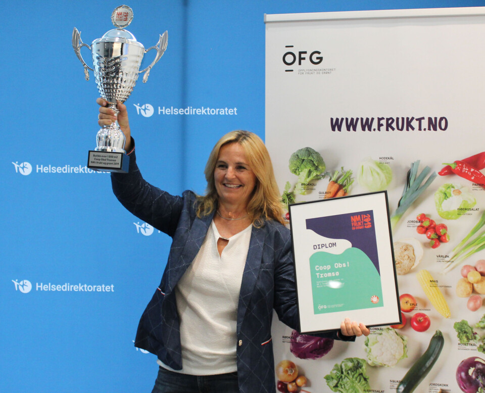 Obs Tromsø ble årets frukt- og grøntbutikk over 1000 kvadratmeter. Foto: Martine Furulund