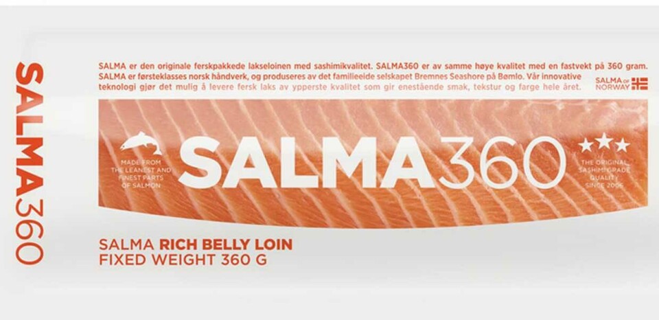 Bremnes Seashore AS har fått påvist spor av bakterien listeria monocytogenes på en Salma halvloin med slaktedato 3. oktober 2019. Foto: Bremnes Seashore AS, NTB scanpix