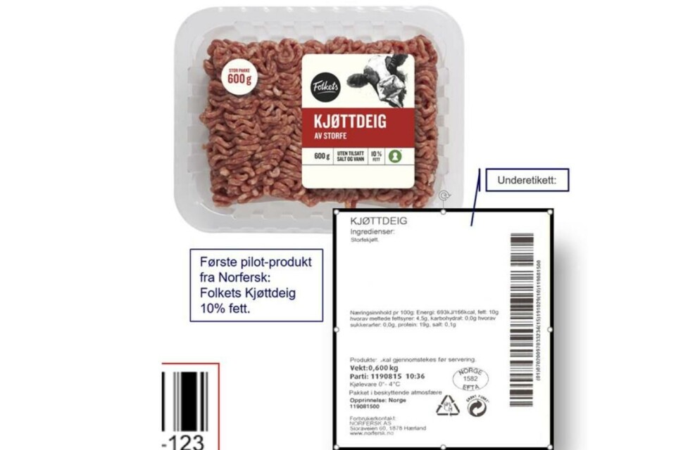Nytt: Slik ser strekkoden ut på enkelte av Norfersks produkter.