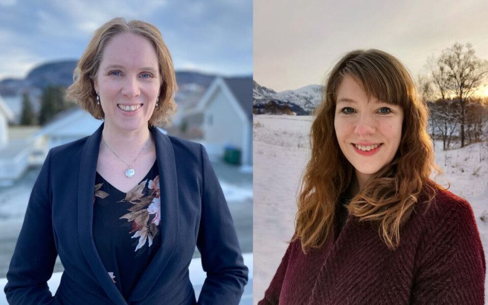 Gründer Wenche Fremo (til venstre) i Lokalmatportalen er nå kjøpt opp av Matfra.no, her ved gründer Mariann Solaas.