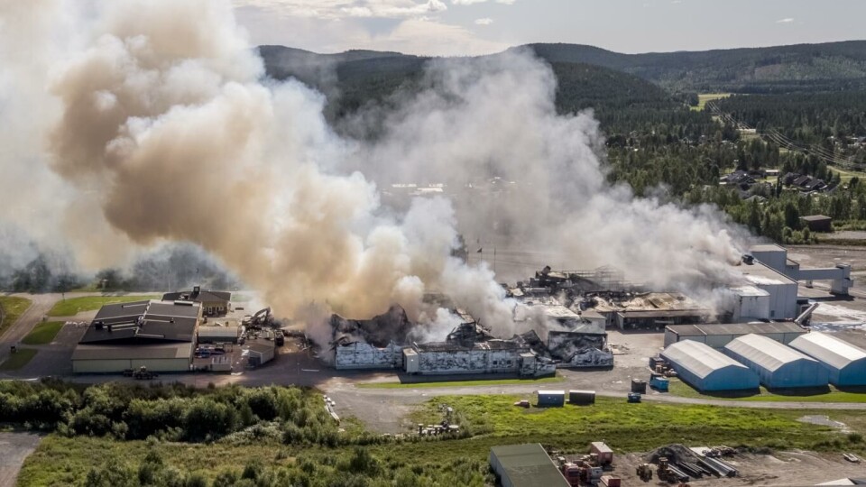 Polarbröds fabrikk i Älvsbyn ble totalskadd i en brann i fjor. Nå starter produksjonen opp igjen. Foto: Jens Ökvist, TT / NTB