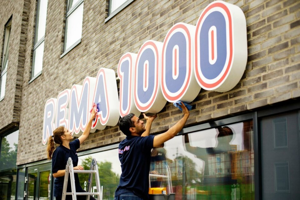 Bilde fra Rema 1000 i Frederiksberg i Danmark. Foto: Reitan Retail