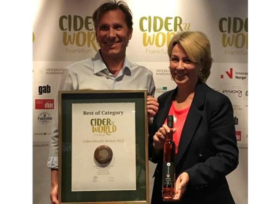 Norsk sider med medaljeskred under Ciderworld