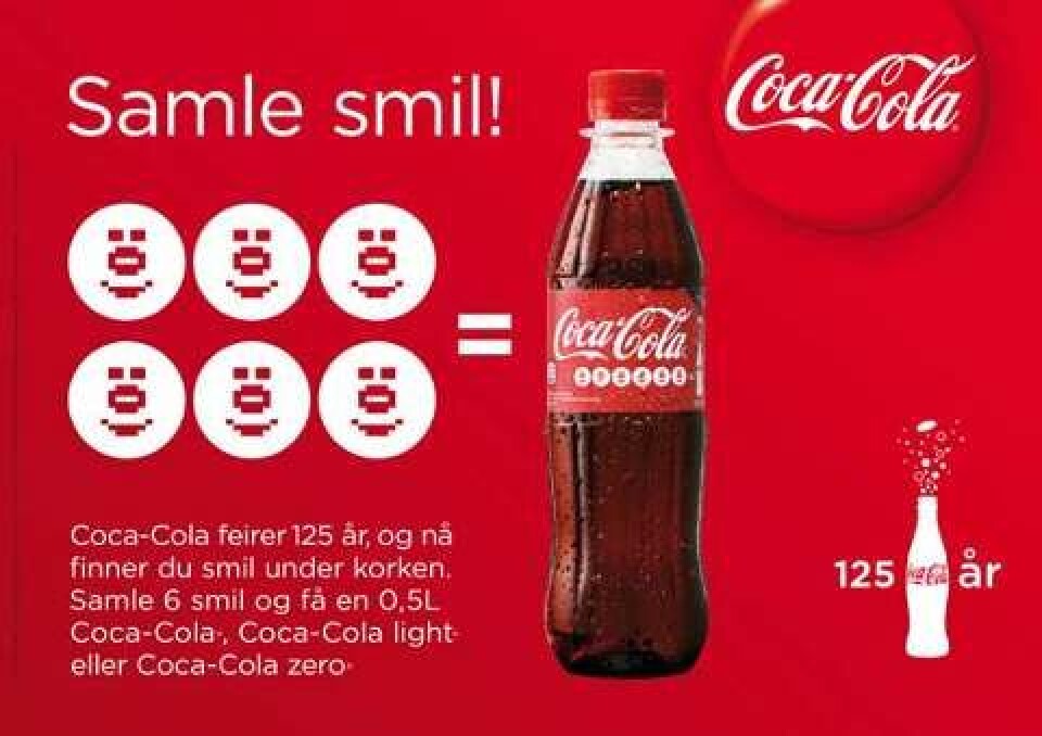 Coca-Cola med ny Smil-kampanje