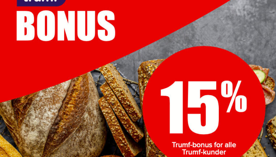 Nå gir Spar ekstra Trumf-bonus på alle ferske brød. Nå gir Spar ekstra Trumf-bonus på alle ferske brød.