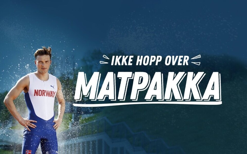 Karsten Warholm i skolestart-kampanje med Gilde. Foto: Nortura