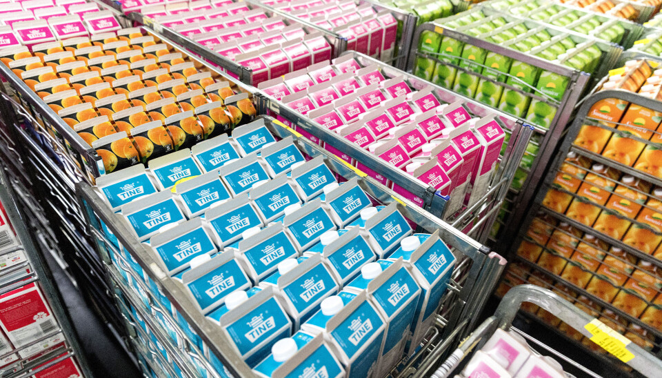 Tine produserer mange ulike produkter. Blant vårens nylanseringer er brunost med chili, ekstra proteinrik norvegia og en grønn mellommelk med 2 prosent fett.