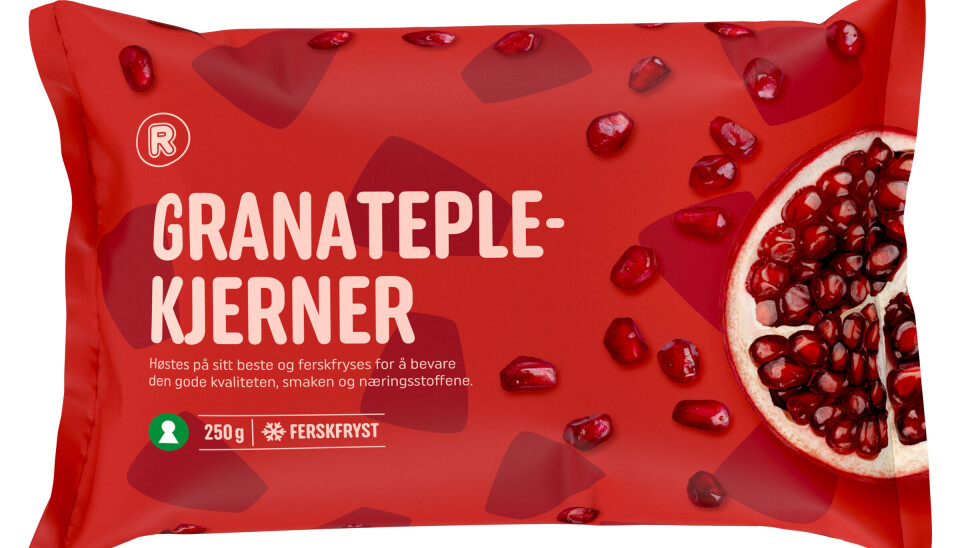 Salgssuksess: Frosne granateple-kjerner.