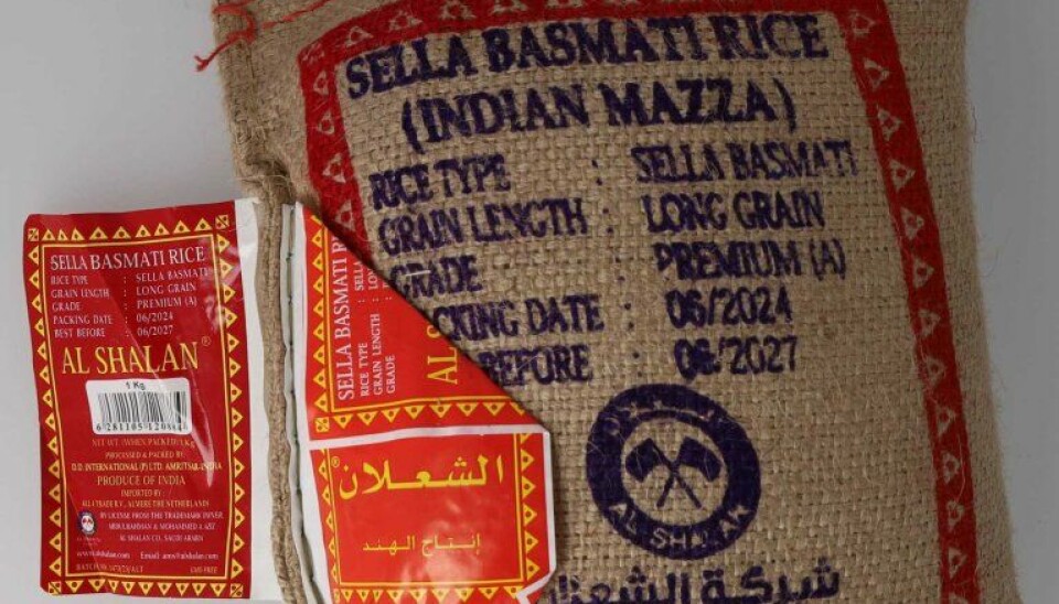Al Shalan Sella Basmati ris importert av Nordic Engros AS tilbakekalles etter funn av mineraloljekomponenter Oslo 20250901. Handout. Bildet inngår i NTBs tilbud til abonnenter på nyhetsfoto. Bildet skal kun benyttes i forbindelse med angitt sak. Al Shalan Sella Basmati ris importert av Nordic Engros AS tilbakekalles etter funn av mineraloljekomponenter. Nordic Engros AS kaller tilbake Al Shalan Sella Basmati ris fra India med best før-dato 08/2026 og 06/2027. Årsaken er funn av mineraloljekomponenter (MOSH og MOAH). Foto: Nordic Engros AS / Handout / NTB