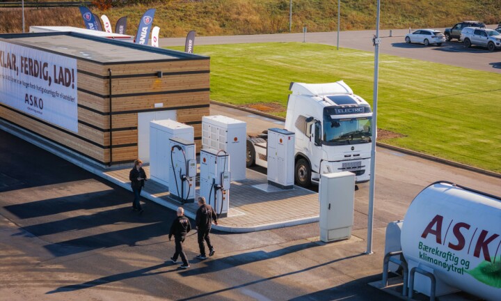 Asko åpner nytt megawatt-ladeanlegg