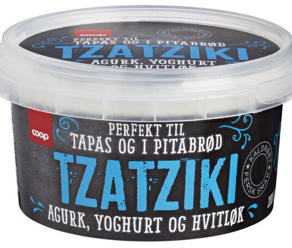 Coop tilbakekaller Tzatziki