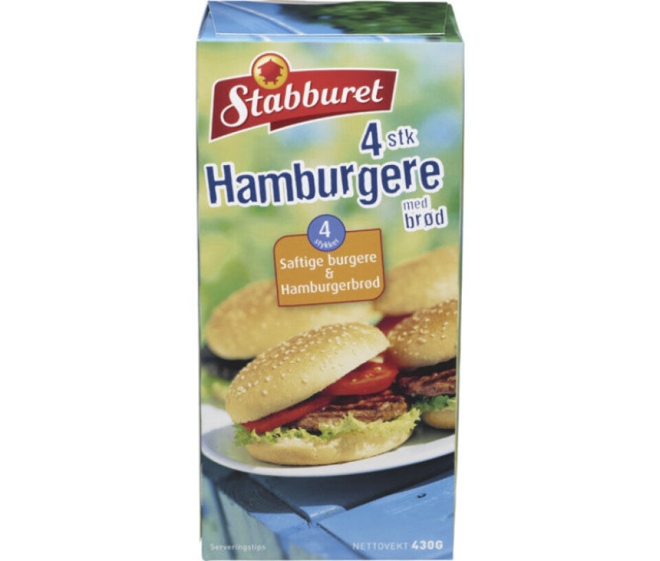 Orkla trekker tilbake Stabburet Hamburger med brød – kan inneholde melk