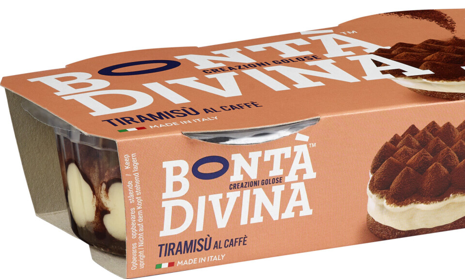 Geia tilbakekaller Tiramisu 2x90g grunnet feilmerking