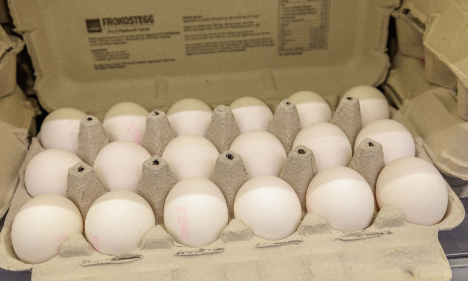 Tollfritaket på egg utvides til før jul