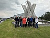 Arbeidsgruppen for Østlandske Storhusholdning 2027: Fra venstre Konrad Sel (prosjektleder), Bernt Roarsen (Messeselskapet), Terje Flaatrud (Asko Hedmark), Ida Hodt (Messeselskapet), Solbjørg Kvalshaugen (NHO Reiseliv Innlandet), Jeanette Andersen (Norengros), Lars Røste (Vikingskipet), Øyvind Larsen (R. Nordli Interiør), Mailene Balkøy (Lærlingkompaniet Innlandet) og Bente Ekeberg Bodin (Vikingskipet). Brede Hemma (ATW Storkjøkken) var ikke til stede da bildet ble tatt.